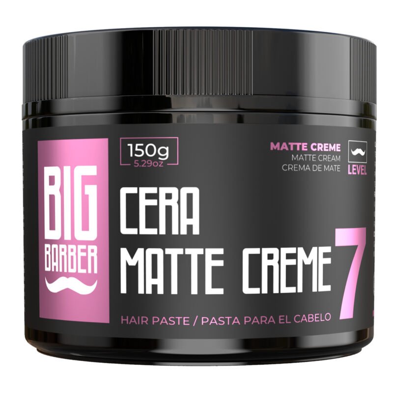 Cera Capilar Matte Creme Big Barber 150g Level 7 Caixa Com 24 Unidades - Imagem 3