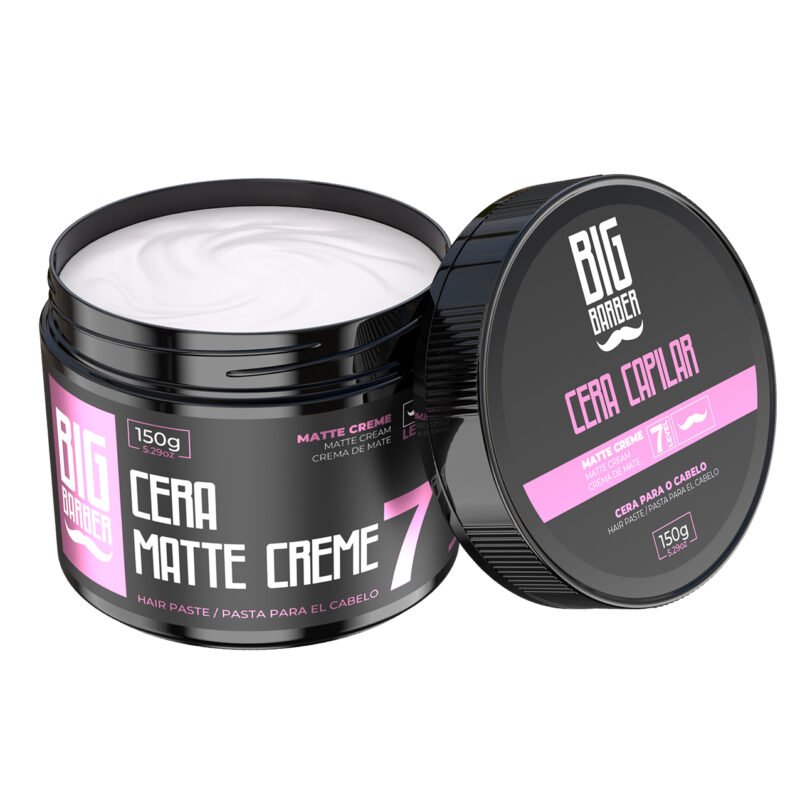 Cera Capilar Matte Creme Big Barber 150g Level 7 Caixa Com 24 Unidades - Imagem 4