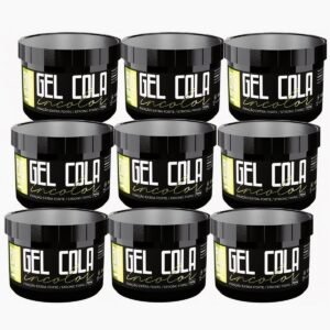 Gel Cola Big Barber 300g Incolor Caixa Com 9 Unidades