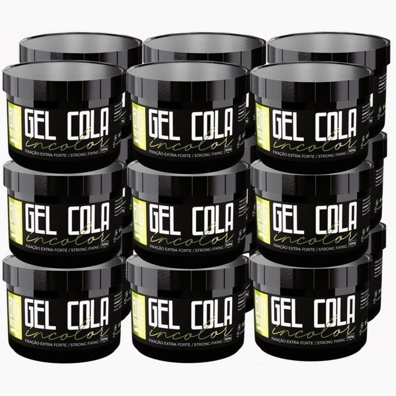 Gel Cola Big Barber 300g Incolor Caixa Com 15 Unidades