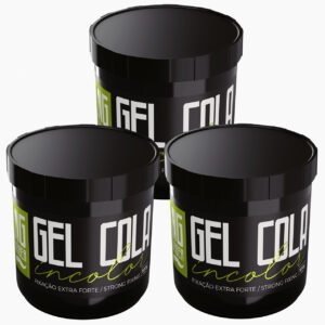 Gel Cola Big Barber 500g Incolor Caixa Com 3 Unidades