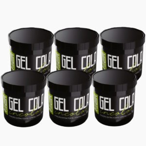 Gel Cola Big Barber 500g Incolor Caixa Com 6 Unidades