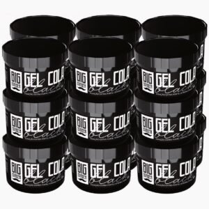 Gel Cola Black Big Barber 300g Pigmentado Caixa Com 15 Unidades