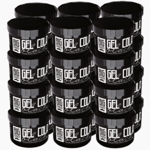 Gel Cola Black Big Barber 300g Pigmentado Caixa Com 24 Unidades