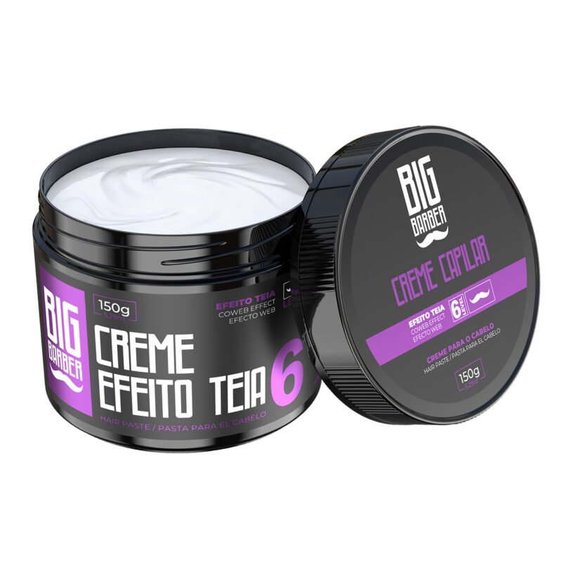Creme Capilar Efeito Teia Big Barber 150g Level 6 Caixa Com 3 Unidades - Imagem 4