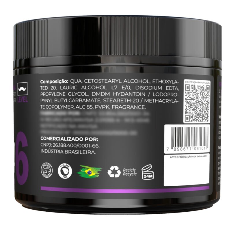 Creme Capilar Efeito Teia Big Barber 150g Level 6 Caixa Com 3 Unidades - Imagem 6