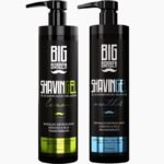Kit Shaving Gel De Barbear Big Barber Lemon + Menthol 750ml Caixa Com 2 Unidades