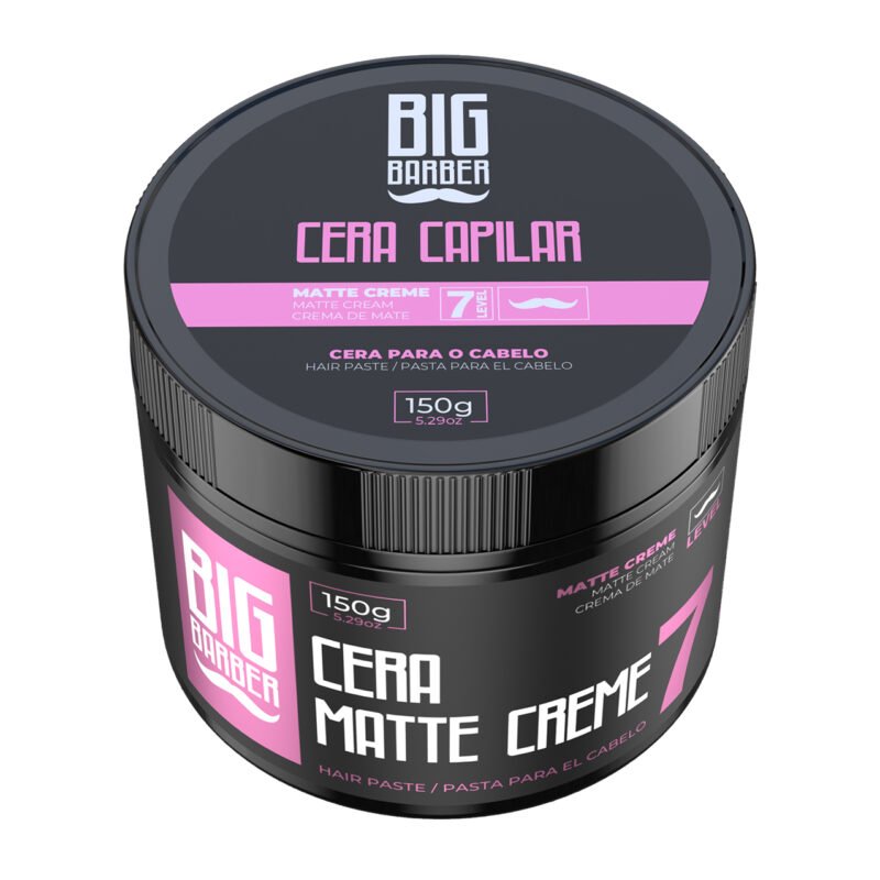 Cera Capilar Matte Creme Big Barber 150g Level 7 Caixa Com 24 Unidades - Imagem 2