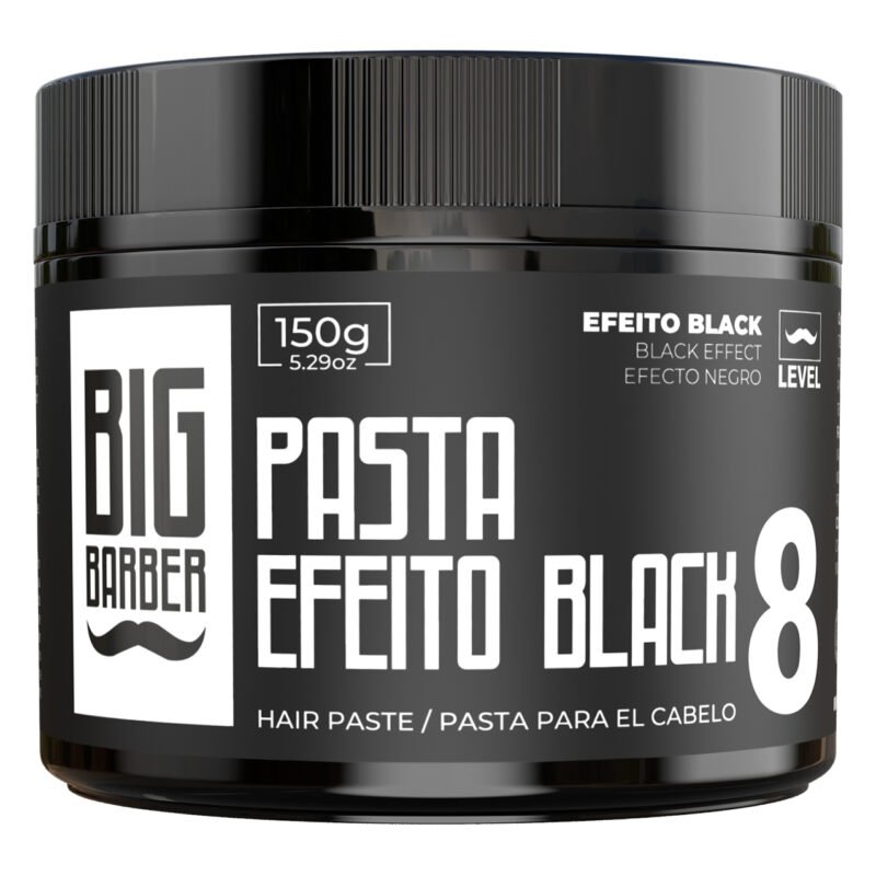 Pasta Capilar Efeito Black Big Barber 150g Level 8 Caixa Com 9 Unidades - Imagem 3