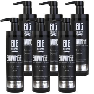 Shaving Gel De Barbear Big Barber 750ml Cream Caixa Com 6 Unidades