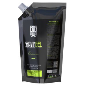 Shaving Gel De Barbear Big Barber Refil 1Kg Lemon Profissional