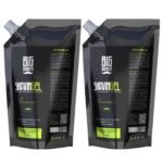 Shaving Gel De Barbear Big Barber Refil 1Kg Lemon Caixa Com 2 Unidades