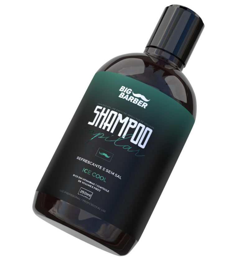 Shampoo Capilar Big Barber 250ml Ice Cool Profissional - Imagem 6