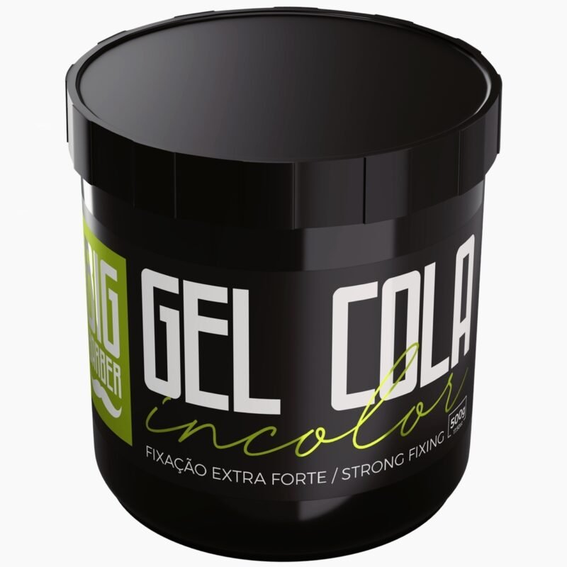 Gel Cola Big Barber 500g Incolor Caixa Com 3 Unidades - Imagem 2