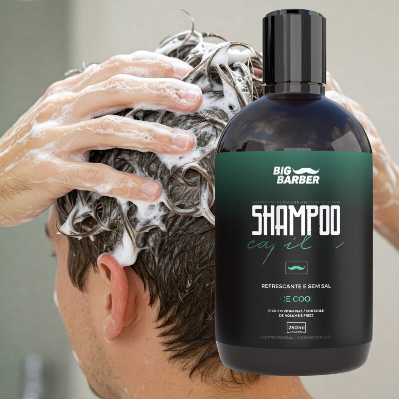 Shampoo Capilar Big Barber 250ml Ice Cool Profissional - Imagem 2