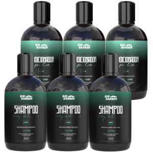 Kit Shampoo + Condicionador Capilar Big Barber 250ml Caixa Com 6 Unidades