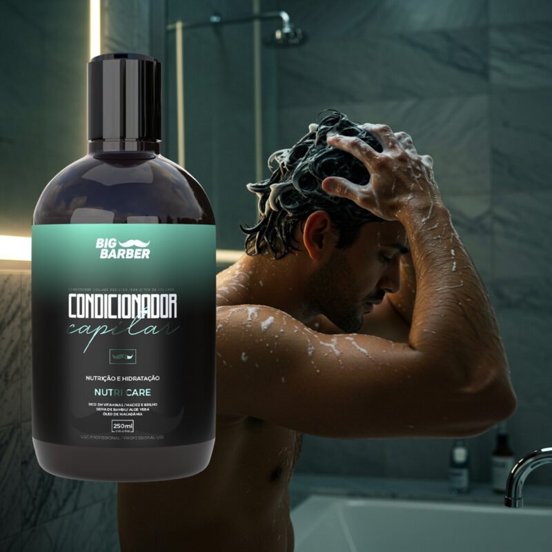 Condicionador Capilar Big Barber 250ml Nutri Care Caixa Com 6 Unidades - Imagem 3