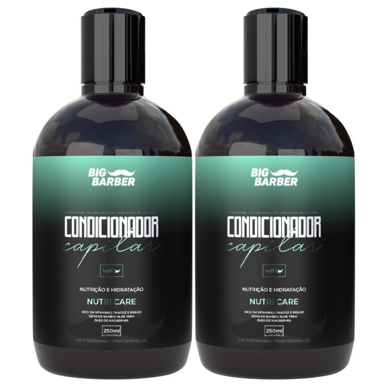 Condicionador Capilar Big Barber 250ml Nutri Care Caixa Com 2 Unidades