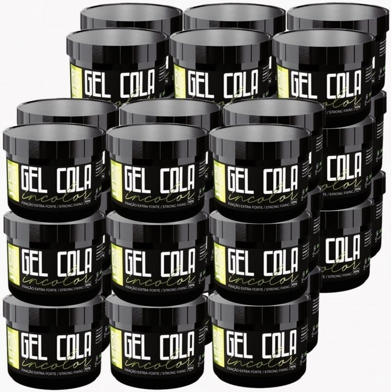 Gel Cola Big Barber 300g Incolor Caixa Com 36 Unidades
