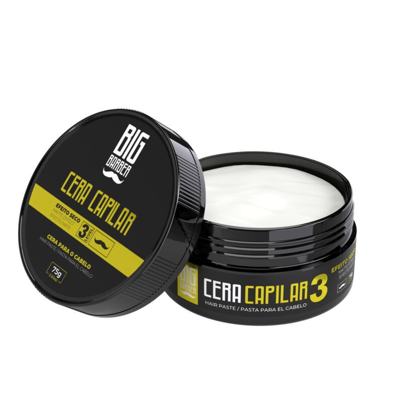 Cera Capilar Big Barber 75g Level 3 Matte Seco Caixa Com 12 Unidades - Imagem 4
