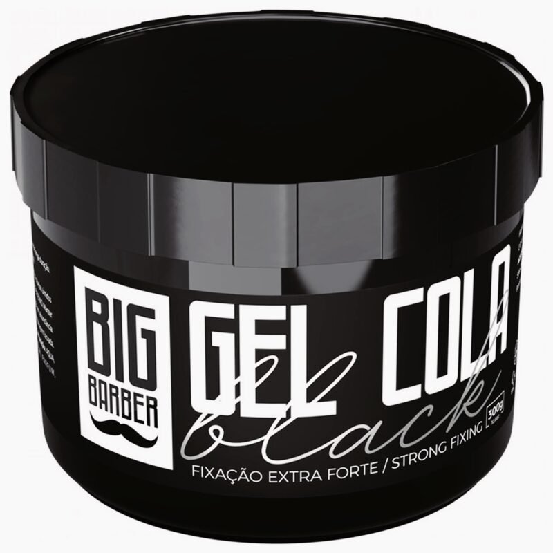 Gel Cola Black Big Barber 300g Pigmentado Caixa Com 12 Unidades - Imagem 3