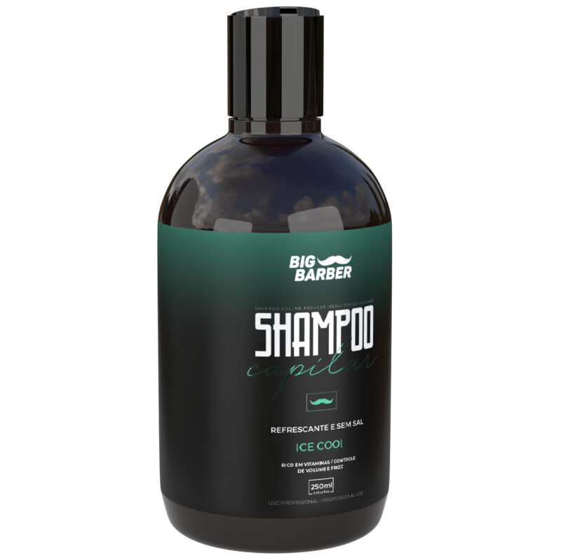 Shampoo Capilar Big Barber 250ml Ice Cool Profissional - Imagem 3