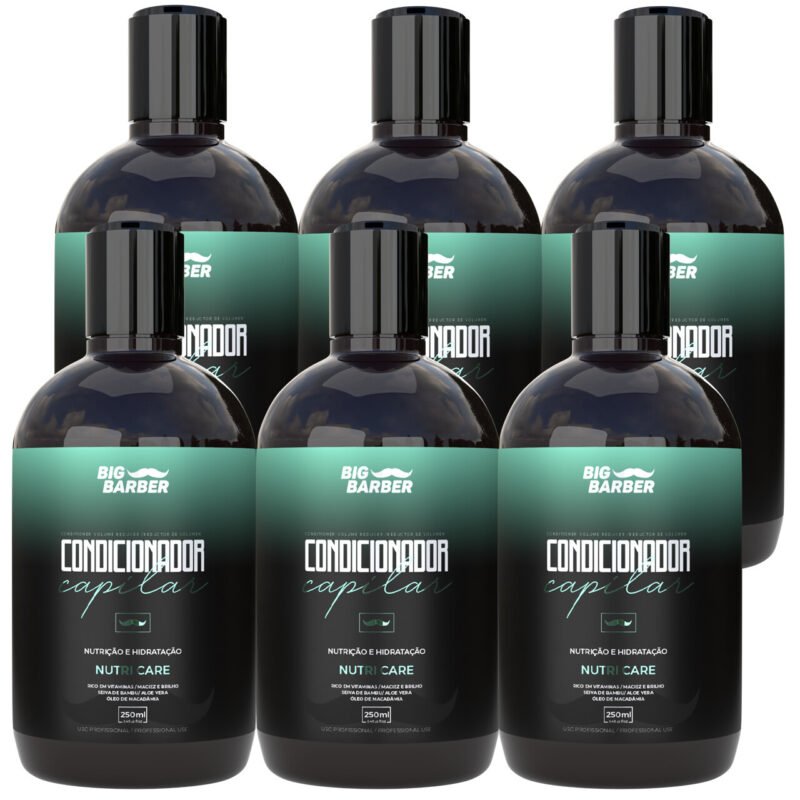 Condicionador Capilar Big Barber 250ml Nutri Care Caixa Com 6 Unidades