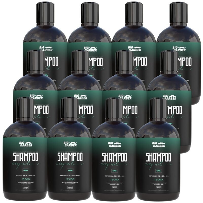 Shampoo Capilar Big Barber 250ml Ice Cool Caixa Com 12 Unidades