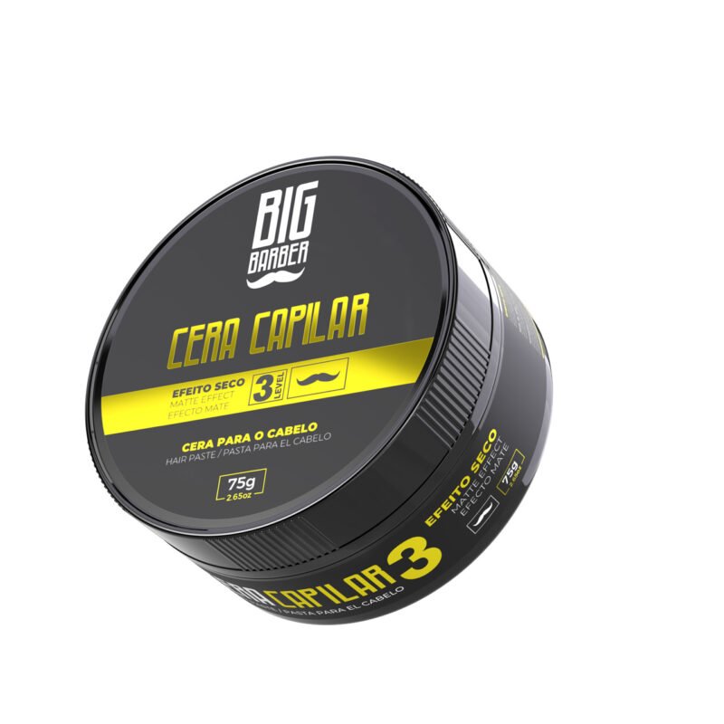 Cera Capilar Big Barber 75g Level 3 Matte Seco Caixa Com 3 Unidades - Imagem 7