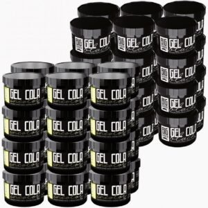 Gel Cola Big Barber 300g Misturado Incolor e Black Caixa Com 48 Unidades