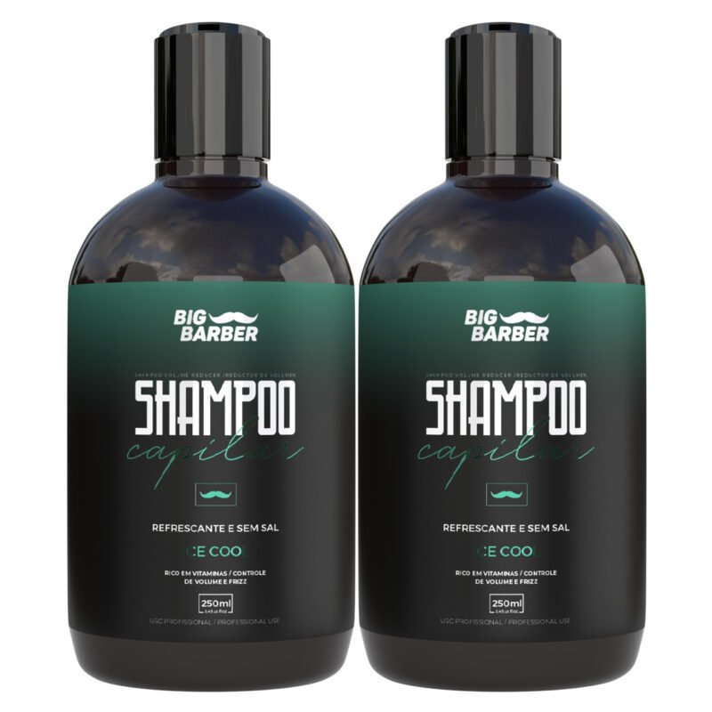 Shampoo Capilar Big Barber 250ml Ice Cool Caixa Com 2 Unidades