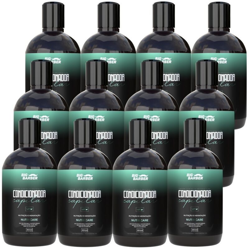 Condicionador Capilar Big Barber 250ml Nutri Care Caixa Com 12 Unidades
