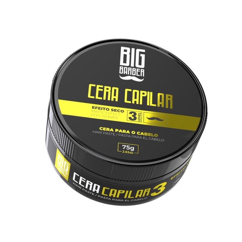 Cera Capilar Big Barber 75g Level 3 Matte Seco Caixa Com 12 Unidades - Imagem 5