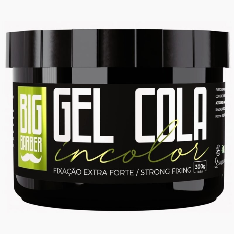 Gel Cola Big Barber 300g Incolor Caixa Com 36 Unidades - Imagem 2