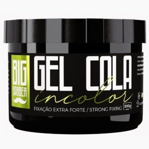 Gel Cola Big Barber 300g Incolor Fixação Extra Forte Profissional