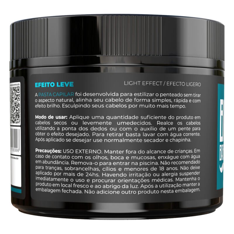 Pasta Capilar Big Barber 150g Level 1 Efeito Leve Profissional - Imagem 4