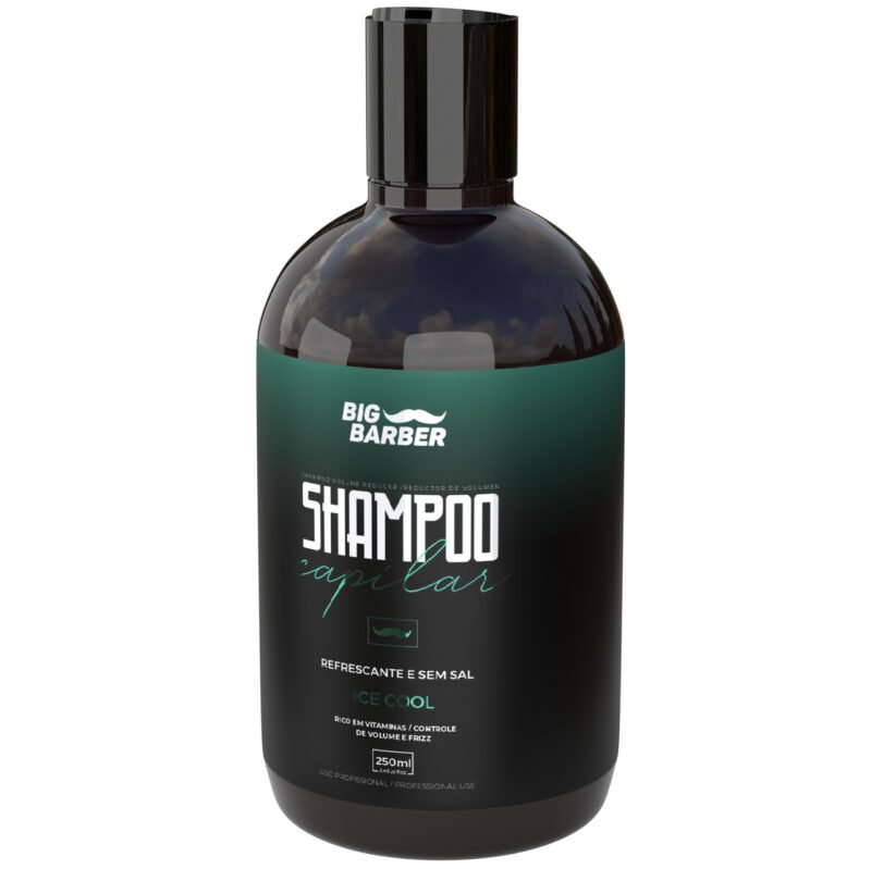 Shampoo Capilar Big Barber 250ml Ice Cool Profissional - Imagem 5