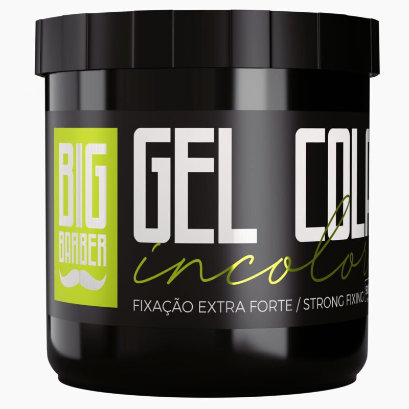 Gel Cola Big Barber 500g Incolor Caixa Com 3 Unidades - Imagem 5