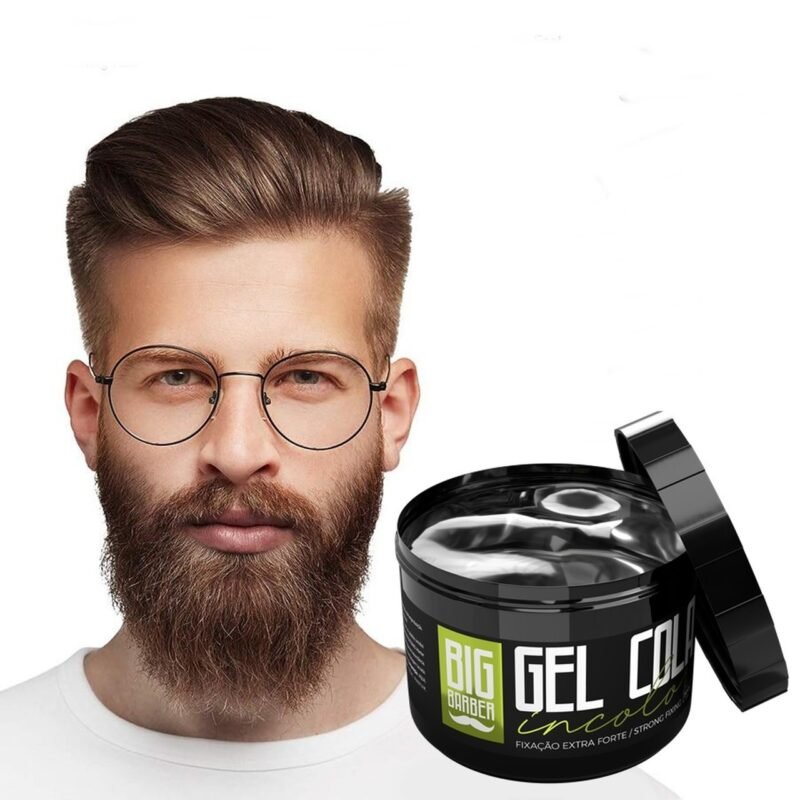 Gel Cola Big Barber 300g Misturado Incolor e Black Caixa Com 36 Unidades - Imagem 3