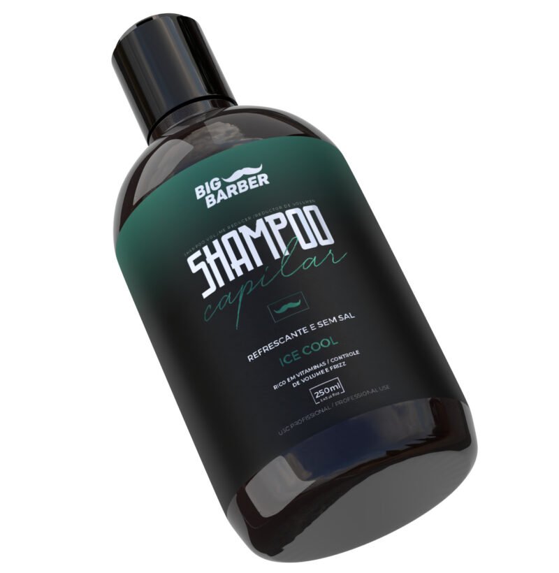 Shampoo Capilar Big Barber 250ml Ice Cool Profissional - Imagem 4