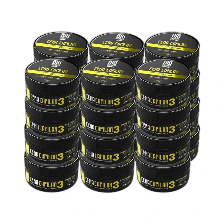 Big Barber - Cera Capilar Big Barber 75g Level 3 Matte Seco Caixa Com 24 Unidades