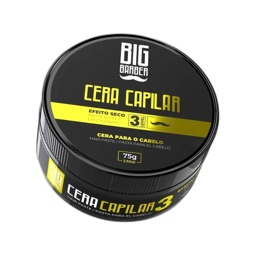 Big Barber - Cera Capilar Big Barber 75g Level 3 Matte Seco Caixa Com 24 Unidades