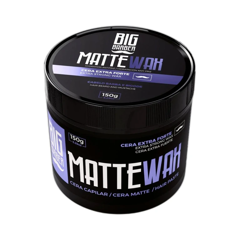 Big Barber - Cera Capilar Matte Wax Big Barber 150g Efeito Seco Caixa Com 18 Unidades
