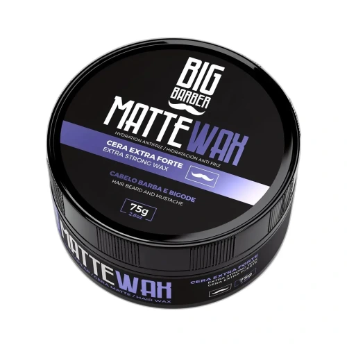 Big Barber - Cera Capilar Matte Wax Big Barber 75g Efeito Seco Caixa Com 24 Unidades