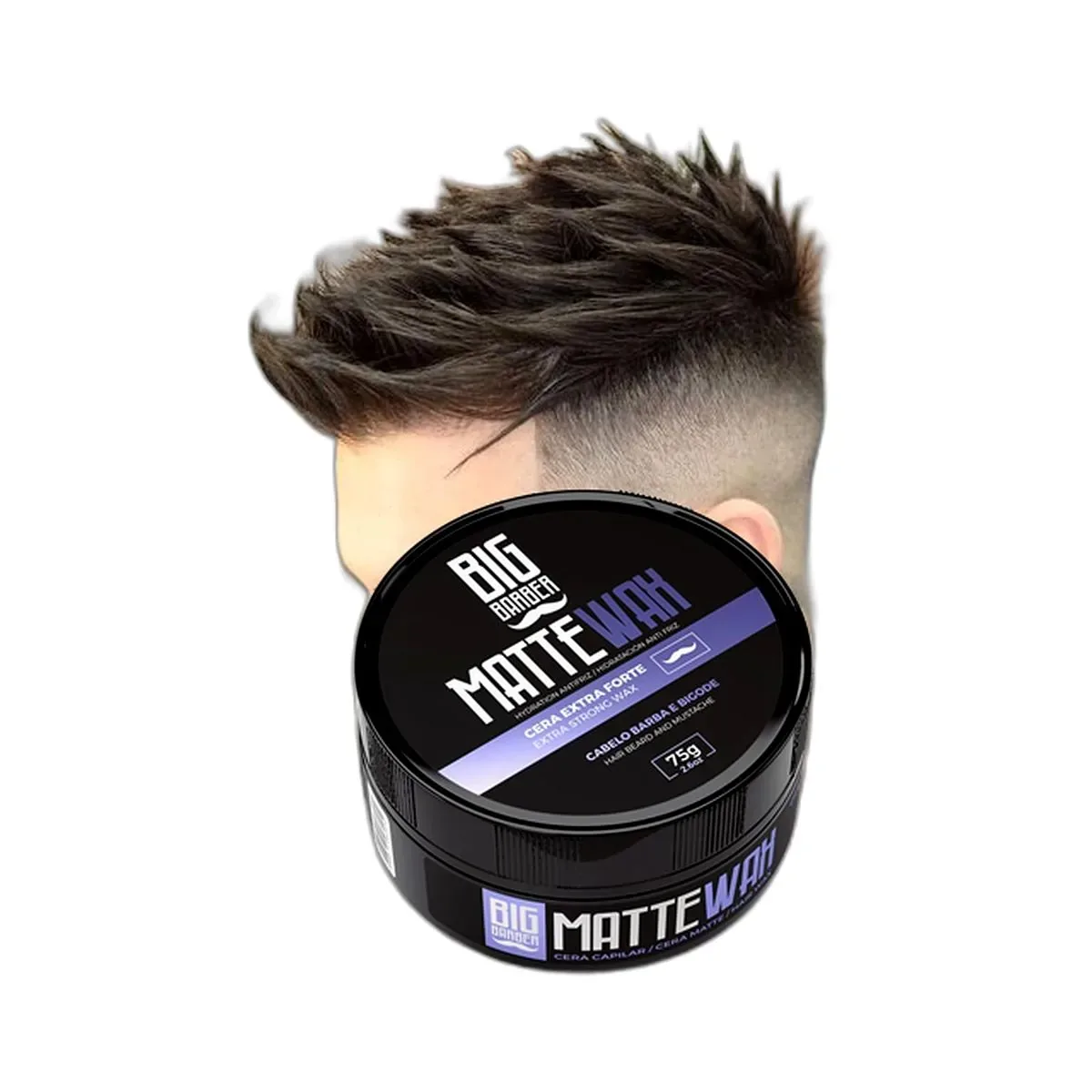 Big Barber – Cera Capilar Matte Wax Big Barber 75g Efeito Seco Caixa Com 24 Unidades Big Barber - Cera Capilar Matte Wax Big Barber 75g Efeito Seco Caixa Com 24 Unidades