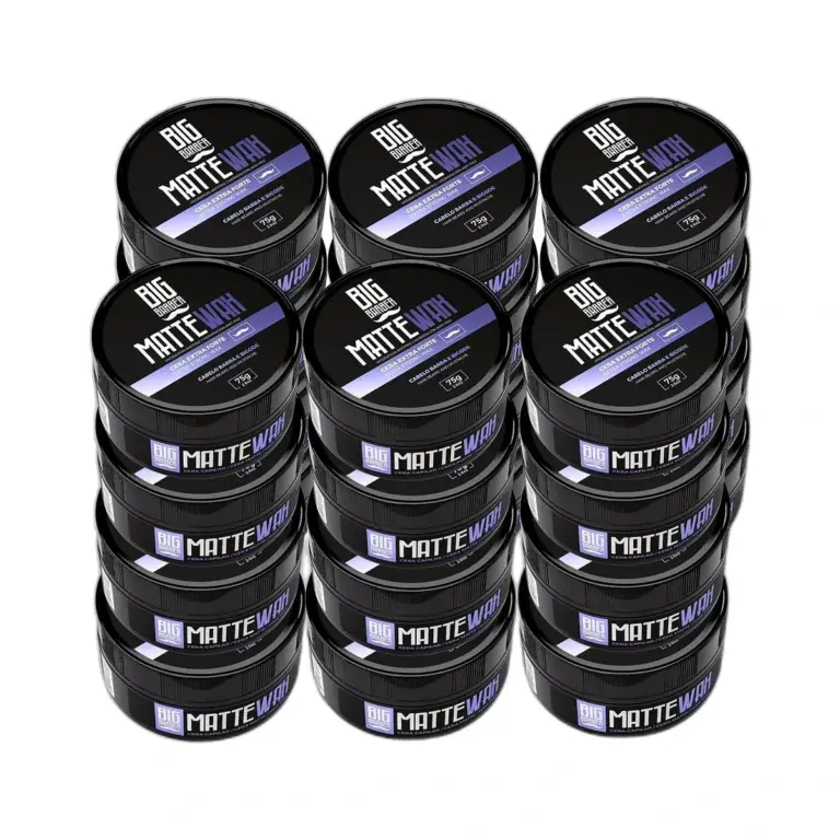 Big Barber – Cera Capilar Matte Wax Big Barber 75g Efeito Seco Caixa Com 24 Unidades Big Barber - Cera Capilar Matte Wax Big Barber 75g Efeito Seco Caixa Com 24 Unidades