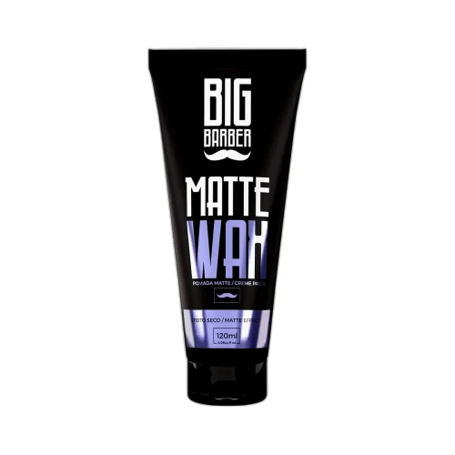 Big Barber - Cera Capilar Matte Wax Bisnaga Big Barber 120g Efeito Seco Caixa Com 12 Unidades
