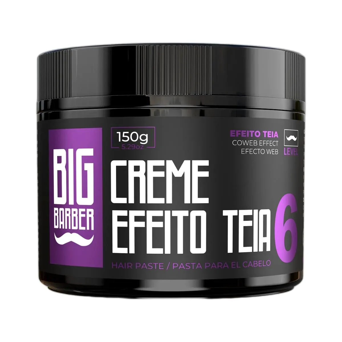 Big Barber – Creme Capilar Big Barber 150g Level 6 Efeito Teia Caixa Com 18 Unidades Big Barber - Creme Capilar Big Barber 150g Level 6 Efeito Teia Caixa Com 18 Unidades