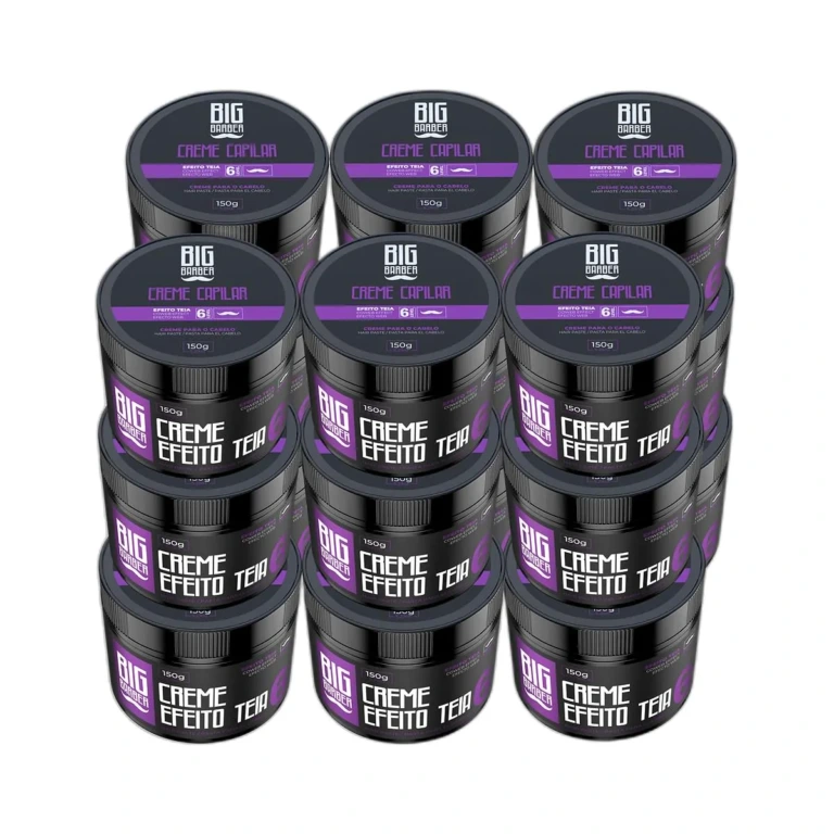 Big Barber – Creme Capilar Big Barber 150g Level 6 Efeito Teia Caixa Com 18 Unidades Big Barber - Creme Capilar Big Barber 150g Level 6 Efeito Teia Caixa Com 18 Unidades