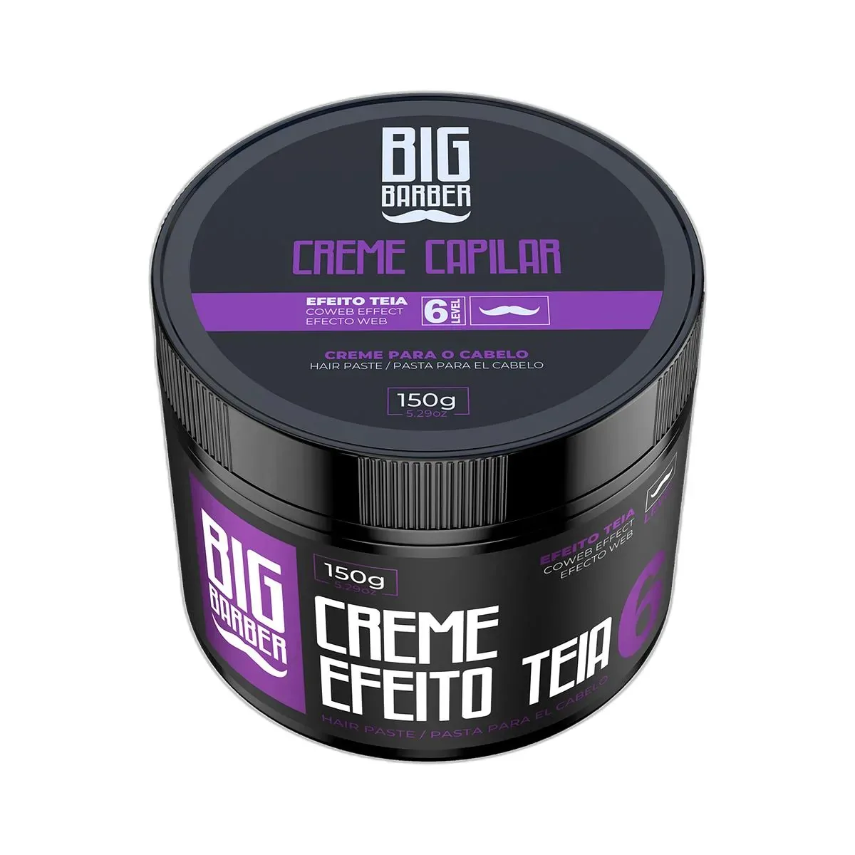 Big Barber - Creme Capilar Big Barber 150g Level 6 Efeito Teia Caixa Com 18 Unidades